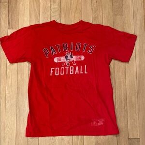 Red Patriots Football T-Shirt